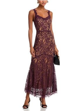 Stretch Lace Tank Maxi Dress